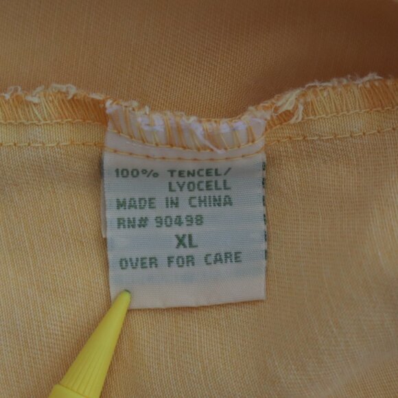 Pulp Tencel Artsy Button Up Top | XL - Picture 4 of 5